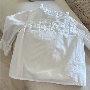 Janie and Jack White Ruffled Top